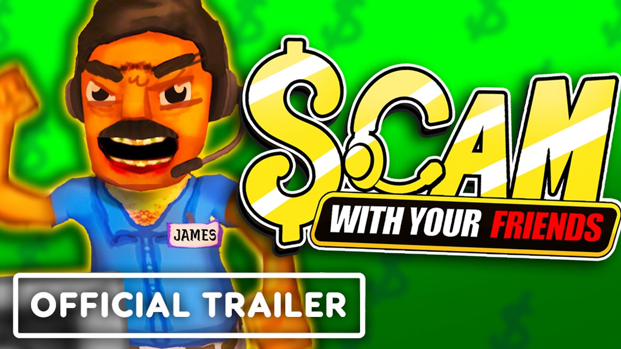 JakeHub’s official video thumbnail showing Scam With Your Friends title art and the words Official Trailer.